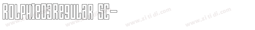Rolphie03Regular SC字体转换
